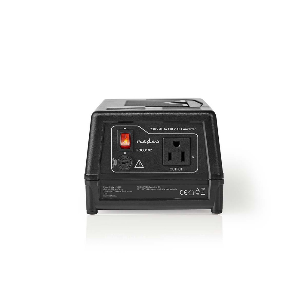 Nedis Stroom omvormer 230V AC - 110V AC 270W Type-E Stekker - POCO102