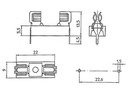 Velleman Zekeringhouder voor Printmontage 5x20mm - FUSE/H