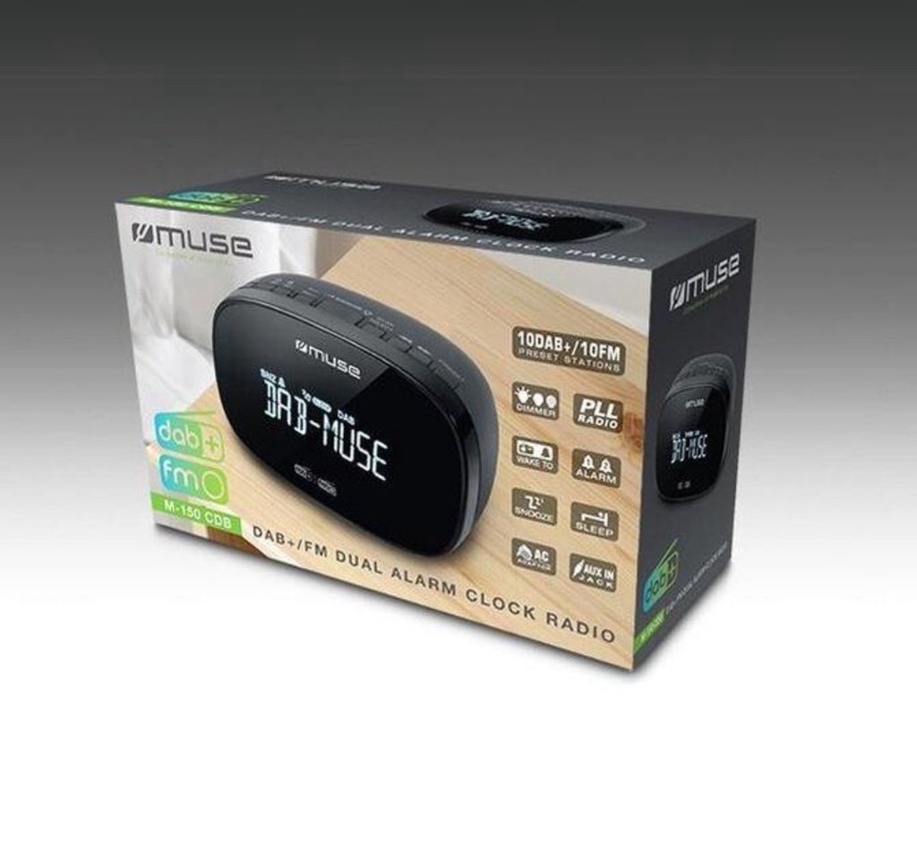Muse Wekkerradio FM/DAB+ - M-150 CDB