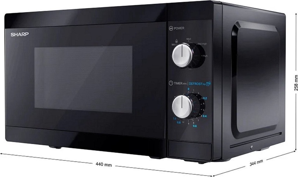 Sharp Solo Magnetron 20l Zwart - YC-MS01E