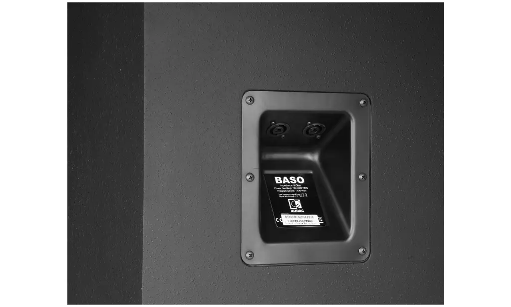 Audac Compacte Subwoofer 1800W 18" 8Ω Zwart - BASO18/B