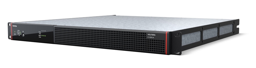 Biamp Voltera D 1200.4 Four-channel Amplified Loudspeaker Controller, 1200 watt total power
