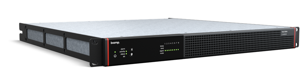 Biamp Voltera D 2400.8 Eight-channel Amplified Loudspeaker Controller, 2400 watt total power