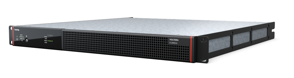 Biamp Voltera D 2400.4 Four-channel Amplified Loudspeaker Controller, 2400 watt total power