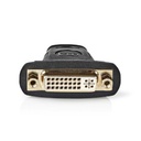 Nedis CVGP34910BK HDMI™-Adapter | HDMI™ Connector | DVI-D 24+1-Pins Female | Verguld | Recht | ABS | Zwart | 1 Stuks | Polybag