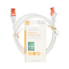 Patchkabels Cat6 Nedis  CAT6-kabel RJ45 Male RJ4 CCGL85200WT10