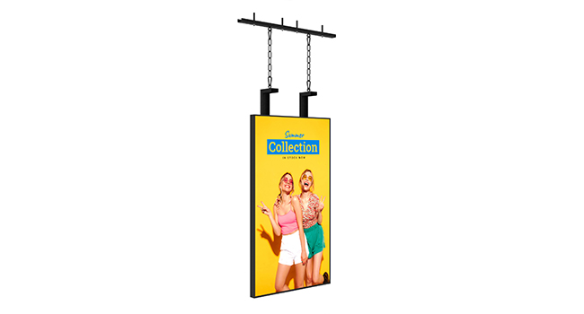GeroScreen AS955CEL - Hanging Ceiling Mount for Window Displays 