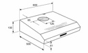 Atag WO6211AC Dampkap Onderbouw 60cm Zonder Motor rvs