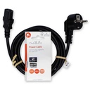 Nedis CEGL10000BK20 StroomkabelType F (CEE 7/7) IEC-320-C13 2m Zwart