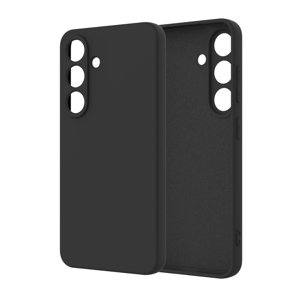 Just in Case 8504371 Premium Liquid Color TPU Case Samsung Galaxy S25 Zwart 