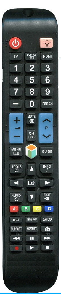 Cavus CRC1 TV Afstandsbediening voor Samsung Zwart