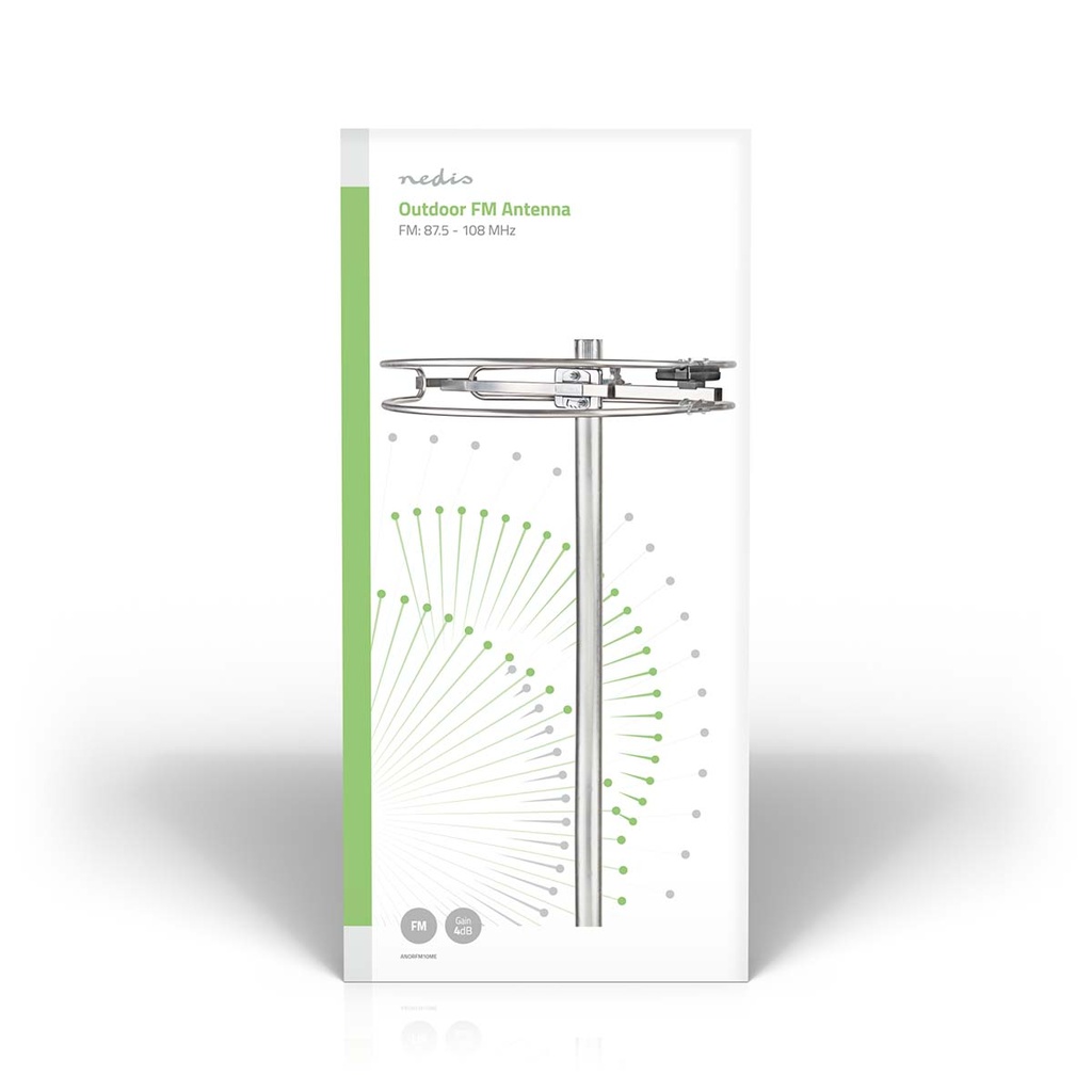 Nedis ANORFM10ME Buitenantenne 15km Aluminium