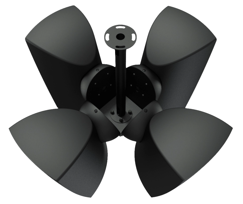 Audac CMA164M/B Cluster montageset voor 4x ATEO6M speakers Zwart