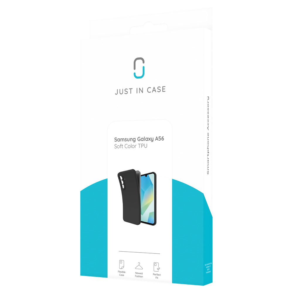 Just in Case 8502964 Premium Liquid Color TPU-hoesje Samsung Galaxy A56 Zwart