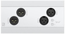 Panneau d'entrée et de sortie Audac Network - 2 x entrées et sorties XLR + BT 4 x 2 CH - NWP222/W