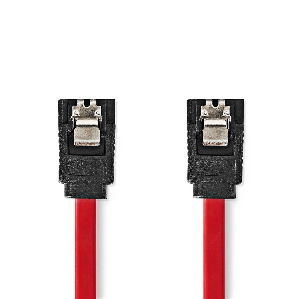 Nedis CCGB73050RD05 SATA Cable 1.5 Gbps Nickel Plated 50cm Red