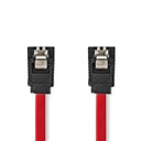 Nedis CCGB73050RD05 SATA Kabel 1.5 Gbps Vernikkeld 50cm Rood