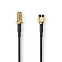 Nedis CSGB02010BK10 Coax Cable SMA Gold Plated 50Ohm Single Shielded 1m Black