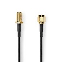 Nedis CSGB02010BK20 Coax Cable SMA Gold Plated 50Ohm Single Shielded 2.m Black