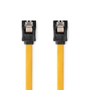 Nedis CCGB73250YE10 SATA-III Cable 6 Gbps Nickel Plated 1m Yellow