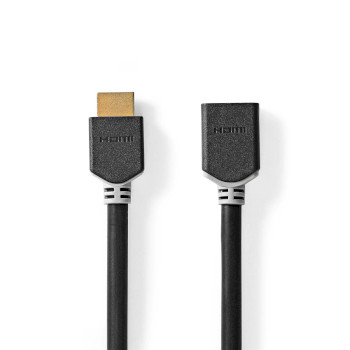 Nedis CVBW35090AT10 ​​HDMI 2.1-Kabel HDMI - HDMI Vrouwelijk 8K@60Hz eARC 48 Gbps 1m Zwart
