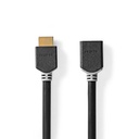 Nedis CVBW35090AT20 ​​HDMI 2.1 Cable HDMI - HDMI Female 8K@60Hz eARC 48 Gbps 2m Black
