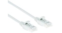 ACT Witte 7 meter LSZH U/UTP CAT6 datacenter slimline patchkabel snagless met RJ45 connectoren