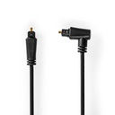 Nedis CAGP25200BK10 Optical Audio Cable TosLink Rotatable 1m Black