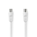 Nedis CSGL40000WT20 Coax Cable Nickel Plated 90 dB 75 Ohm Double Shielded 2m White