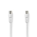 Nedis CSGL40200WT30 Coax Cable Nickel Plated 90 dB 75 Ohm Double Shielded 3m White