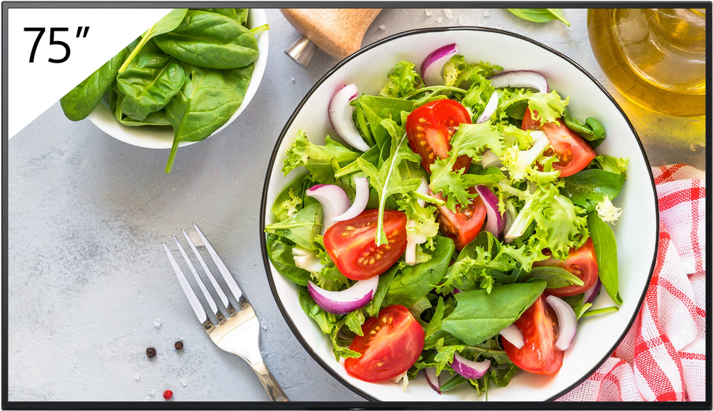 Sony FW-75BZ35L Professioneel Display 75" 4k HDR 550Nits 24/7 Gebruik