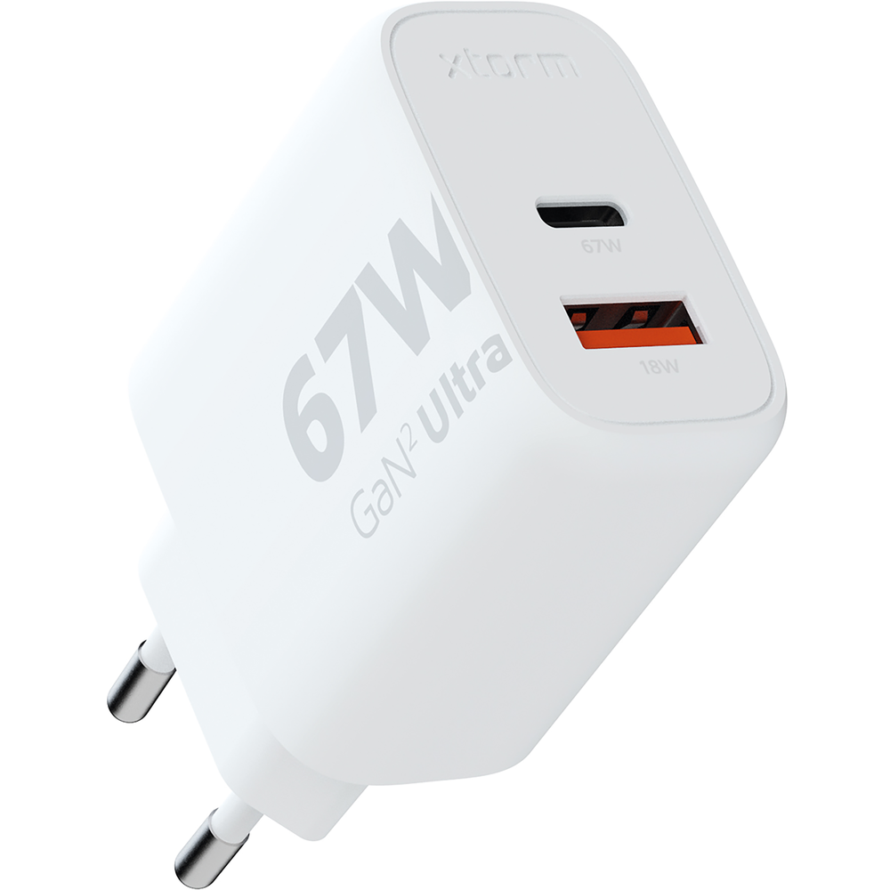 Xtorm XEC067 67W GaN2 power adapter USB-C & USB-A