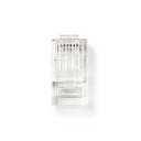 Nedis CCGB89301TP RJ45-Connector UTP CAT5 Verguld 10 Stuks Transparant