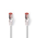 Câble réseau Nedis CCGB85221WT025 CAT6 RJ45 S/FTP 25 cm LSZH intérieur blanc