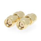 Nedis CSGB02110GD SMA-Adapter Omgekeerde Polariteit Verguld 50Ohm Goud 2 Stuks