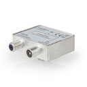 Nedis CSGB40970ME Coax-Adapter Coax - F / Coax Vernikkeld 75 Ohm Zilver 