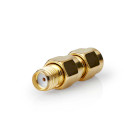 Nedis CSGB02111GD SMA-Adapter Omgekeerde Polariteit Verguld 50Ohm Goud 2 Stuks