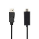 Nedis CCGL37101BK20 DisplayPort-Kabel | DisplayPort Male | HDMI™ Connector | 4K@30Hz | Vernikkeld | 2.00 m | Rond | PVC | Zwart | Label