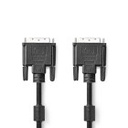 Câble DVI Nedis CCGL32001BK20 DVI-D 24+1 broches 4k@30Hz nickelé 2 m noir