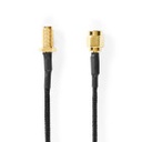 Nedis CSGL02020BK05 Antenna Cable SMA Gold Plated 50 Ohm Single Shielded 50cm Braided Black