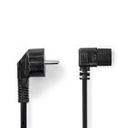 Nedis CEGL10020BK100 Power Cable Type F - IEC-320-C13 Angled Nickel Plated 10m Black