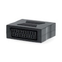 Nedis CVGB31950BK SCART-Adapter 2x SCART Vrouwelijk Vernikkeld Zwart