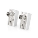 Nedis CSGB40920WT Coax Connector Nickel Plated 75 Ohm Screw 7.0 mm Maximum Diameter White 2 Pieces