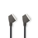 Nedis CVGL31001BK15 SCART Cable Nickel Plated 480p 1.5m Black