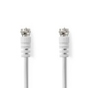 Nedis CSGL41000WT200 Coax Cable F Nickel Plated 75 Ohm Double Shielded 20m White
