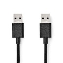 Nedis CCGB61000BK20 USB 3.2 Gen 1 Cable USB-A 5 Gbps Nickel Plated 2m Black