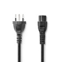 Nedis CEGL11220BK20 Power Cable Type 12 - IEC-320-C5 Nickel Plated 2m Black