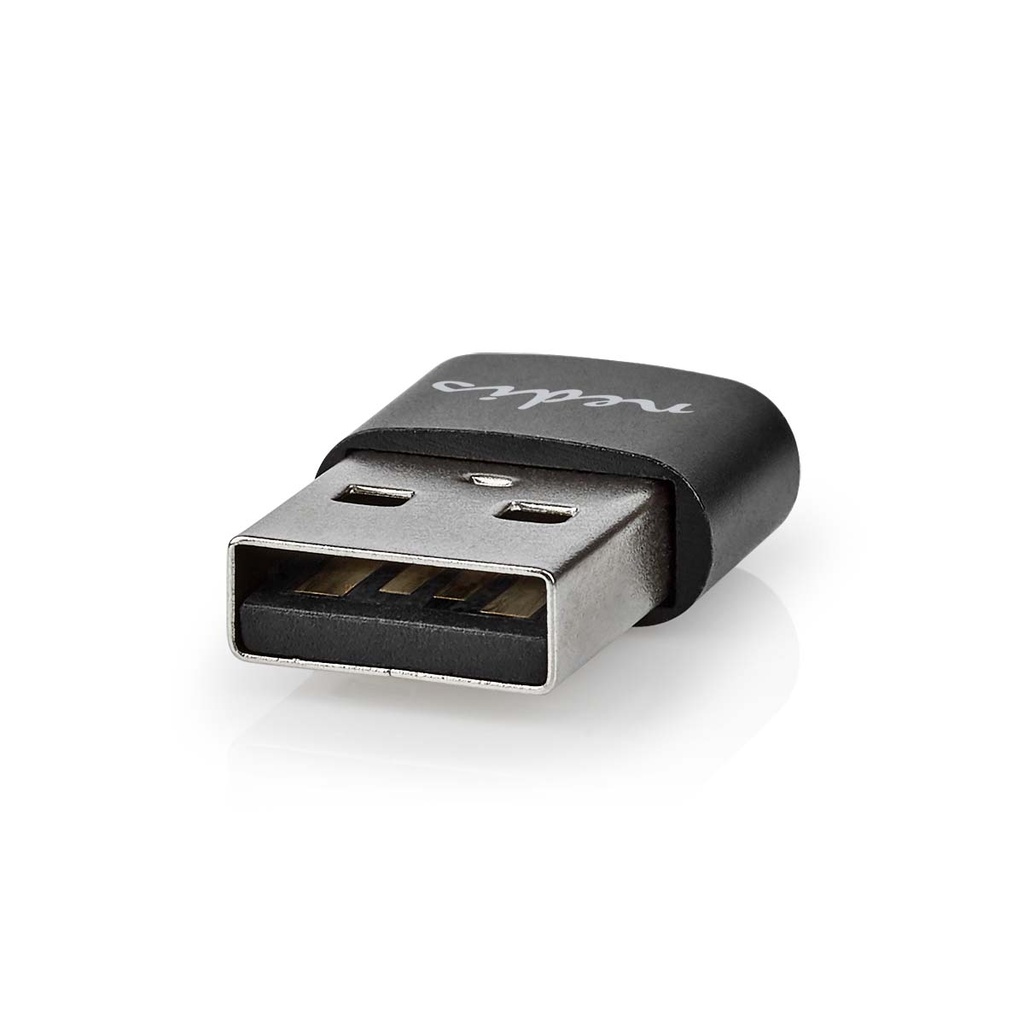 Nedis CCGB60920BK USB-C female naar USB-A male adapter zwart