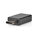 Adaptateur USB-A vers USB-C Nedis CCGB64915BK USB 3.2 Gen1 Noir