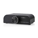 Nedis ASWI2424AT Analogue Audio Switch 4-Port 3.5 mm Jack / 3x RCA - RCA Black